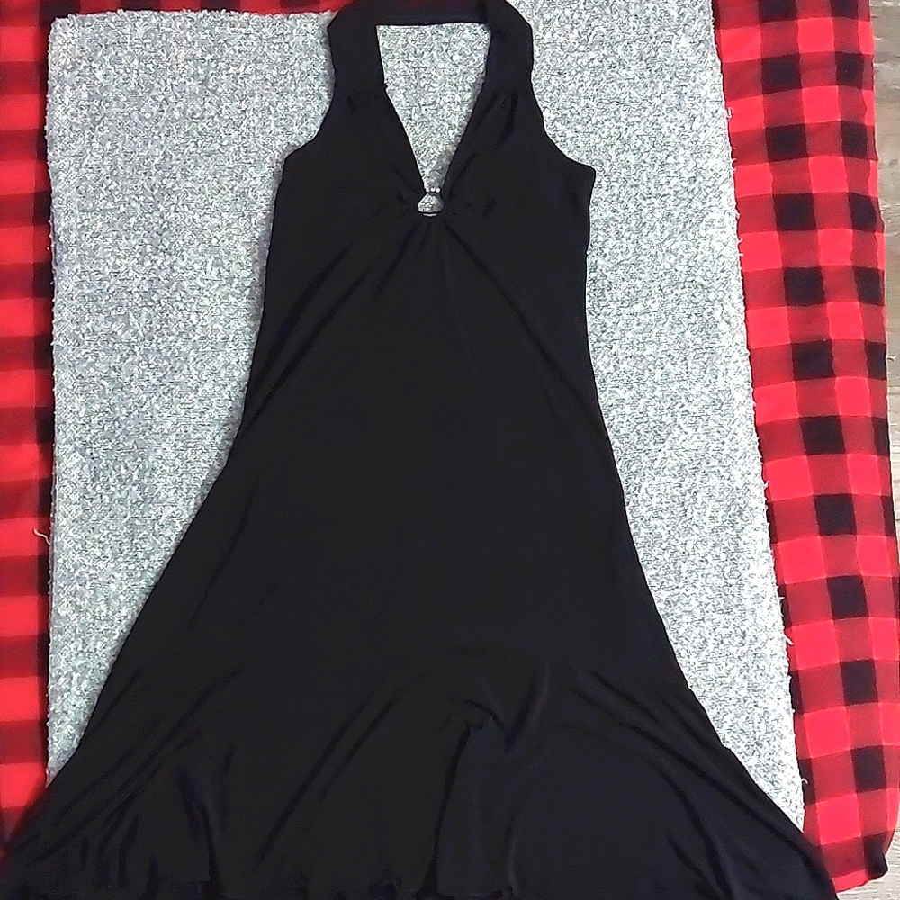 Little black halter dress